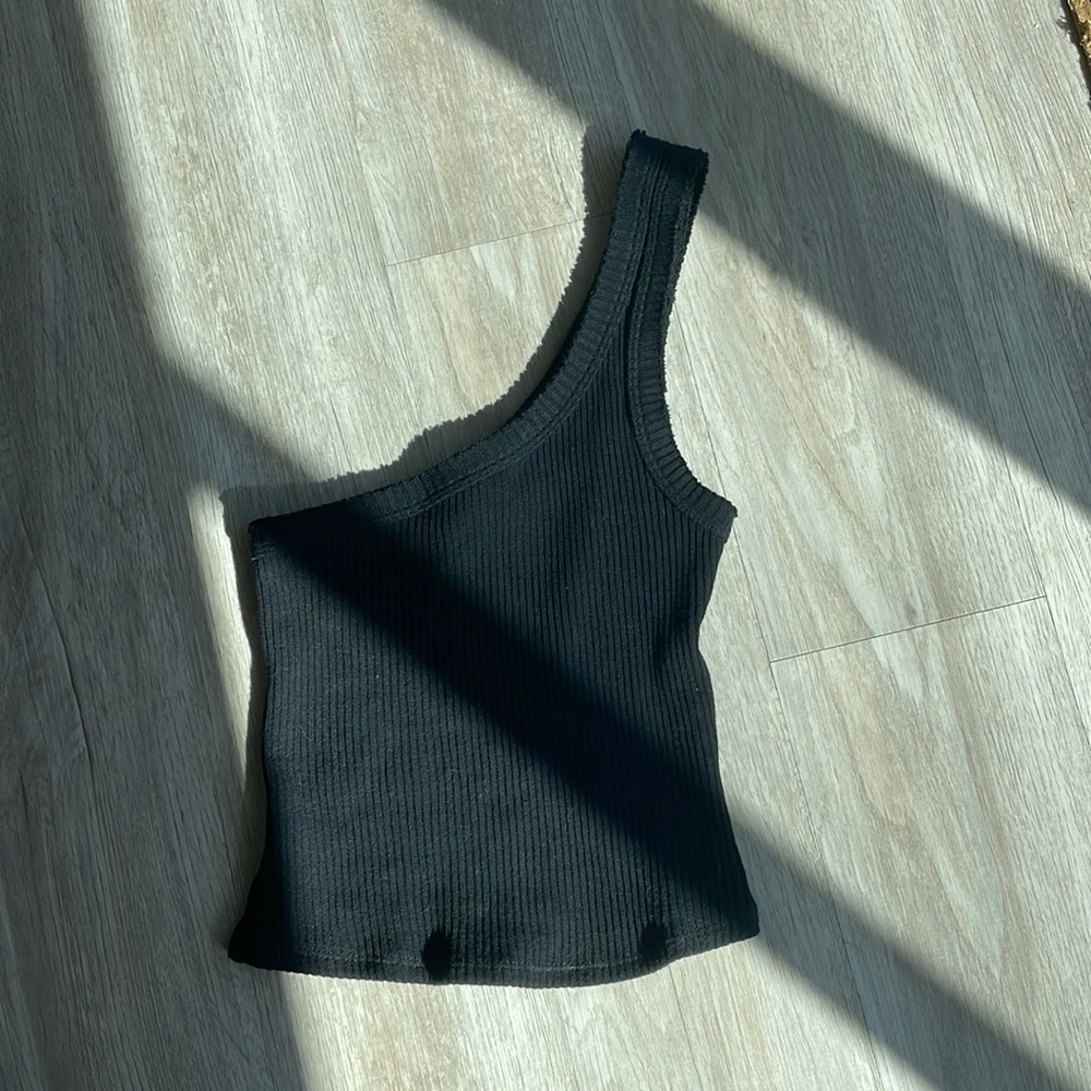Urban Outfitters Black one shoulder tank